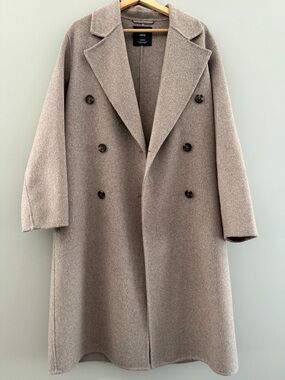 Mango Taupe Coat - XS